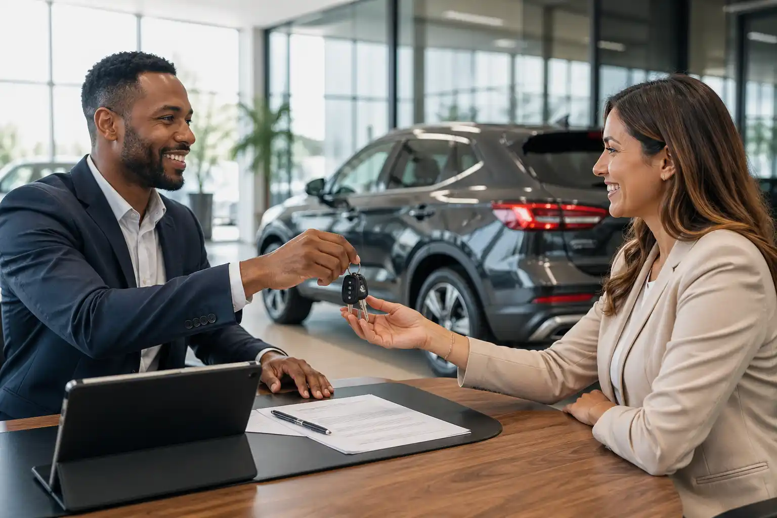 Car finance UAE showing installment purchase and vehicle delivery