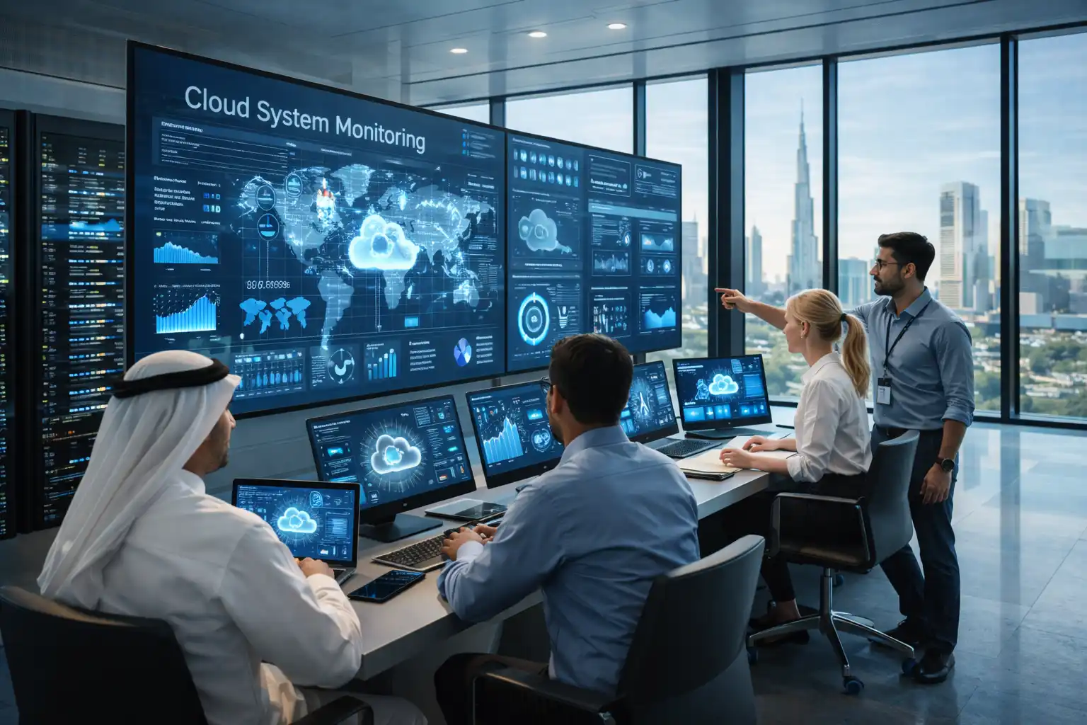 UAE professionals managing cloud infrastructure and data systems