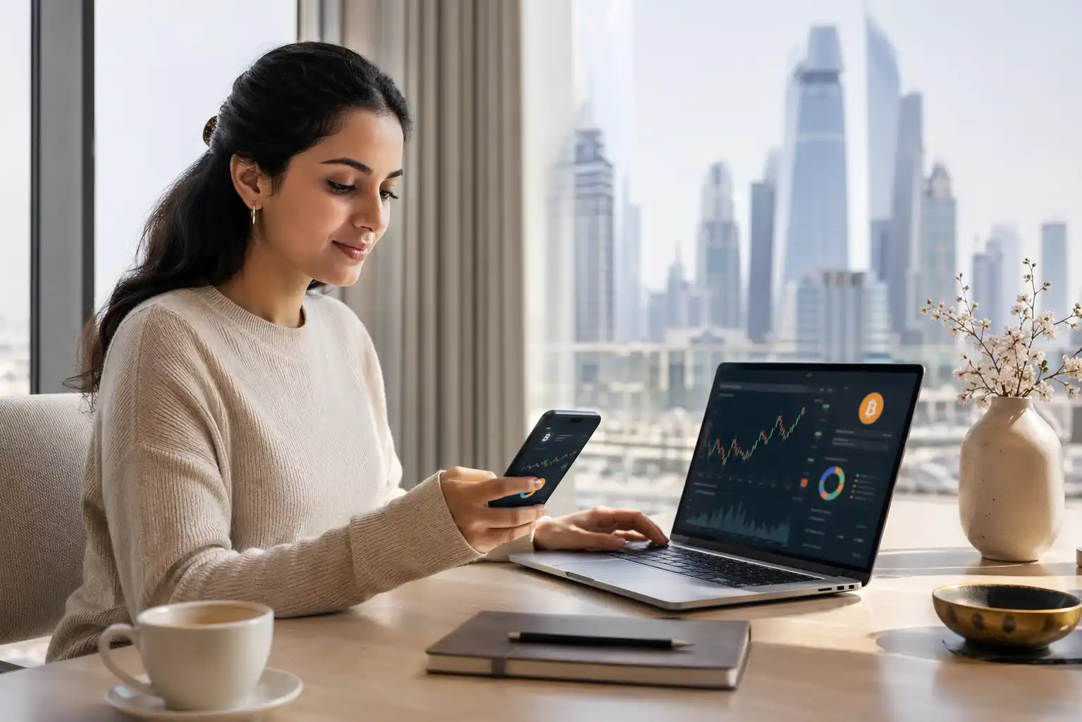 Beginner-friendly crypto trading platform setup in a modern UAE fintech environment