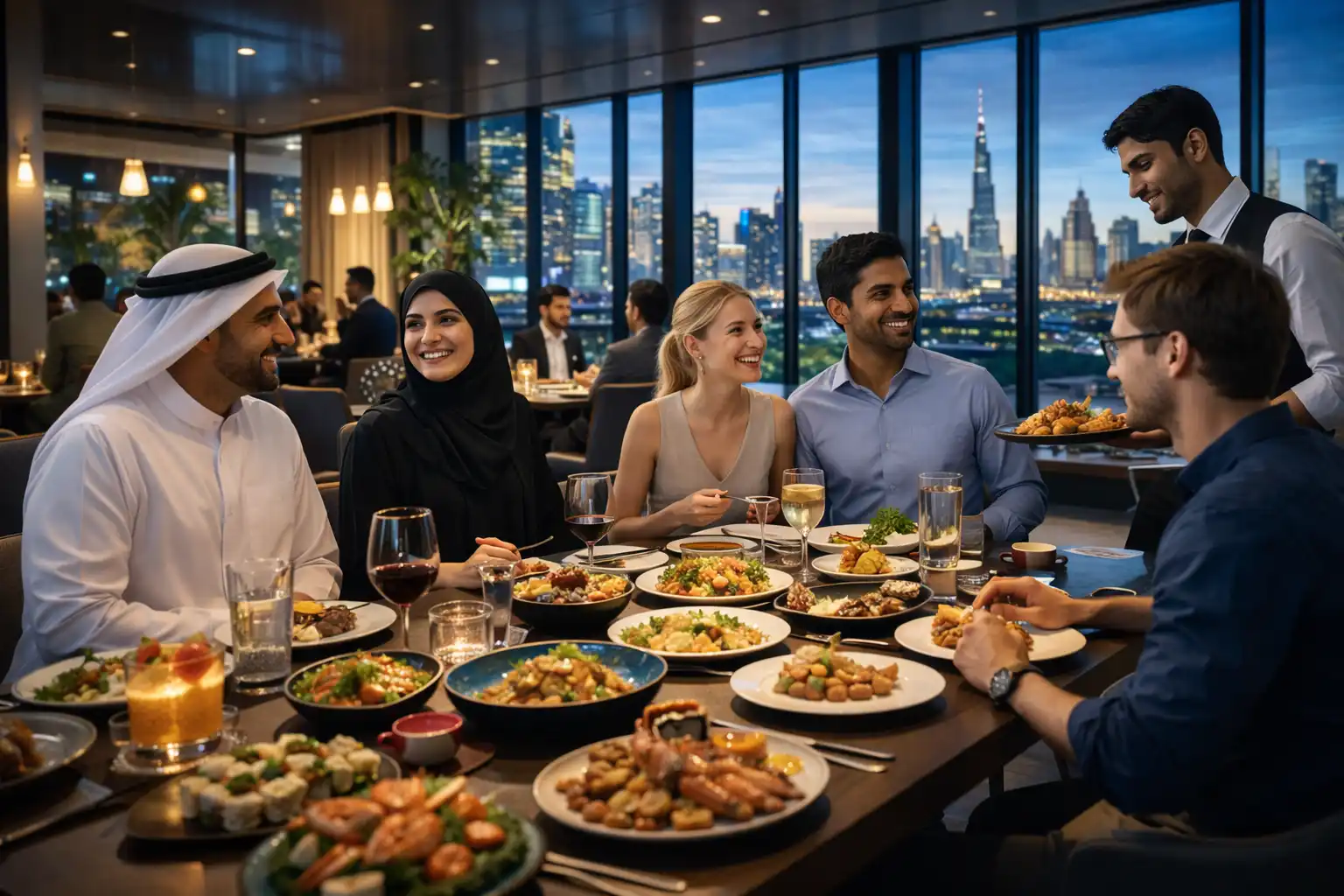 modern dining experience in Dubai restaurant