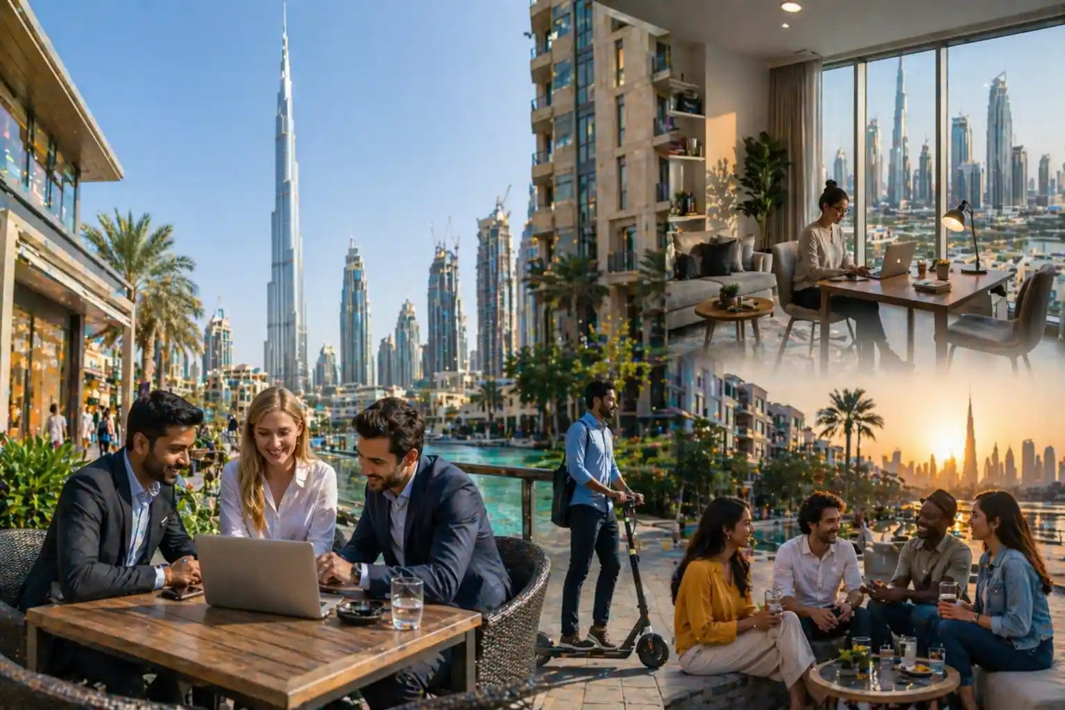 Living in Dubai as an expat with modern lifestyle and city environment