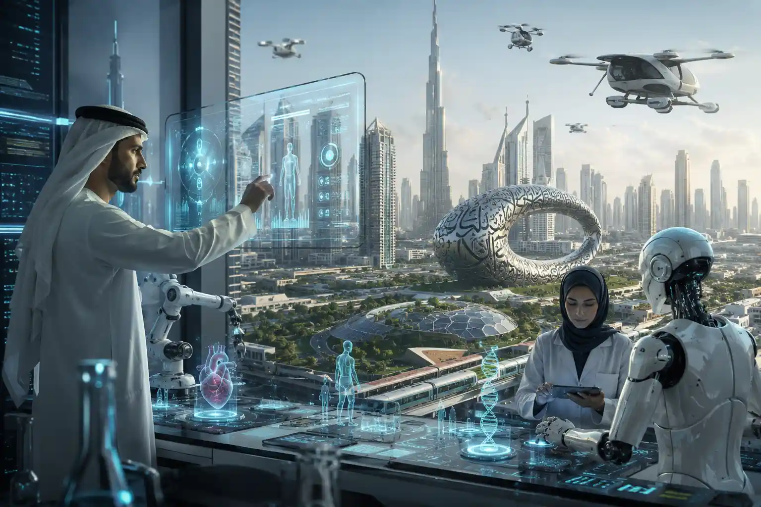 Artificial intelligence and intelligent agents powering smart technology systems in the UAE