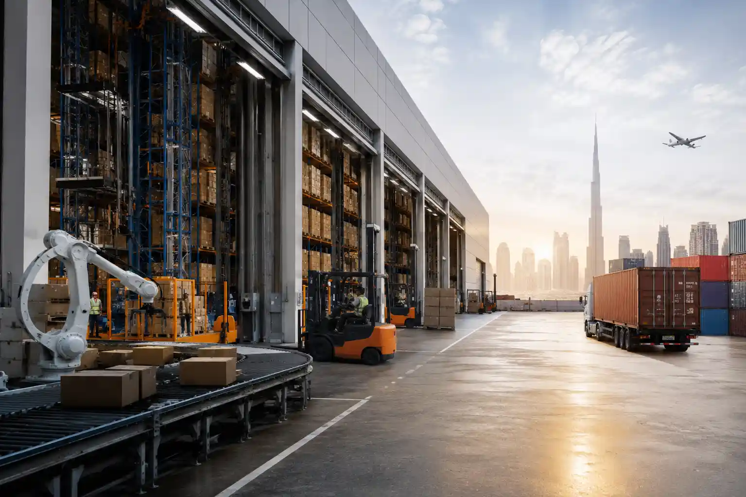 Smart logistics warehouse and storage operations in the UAE