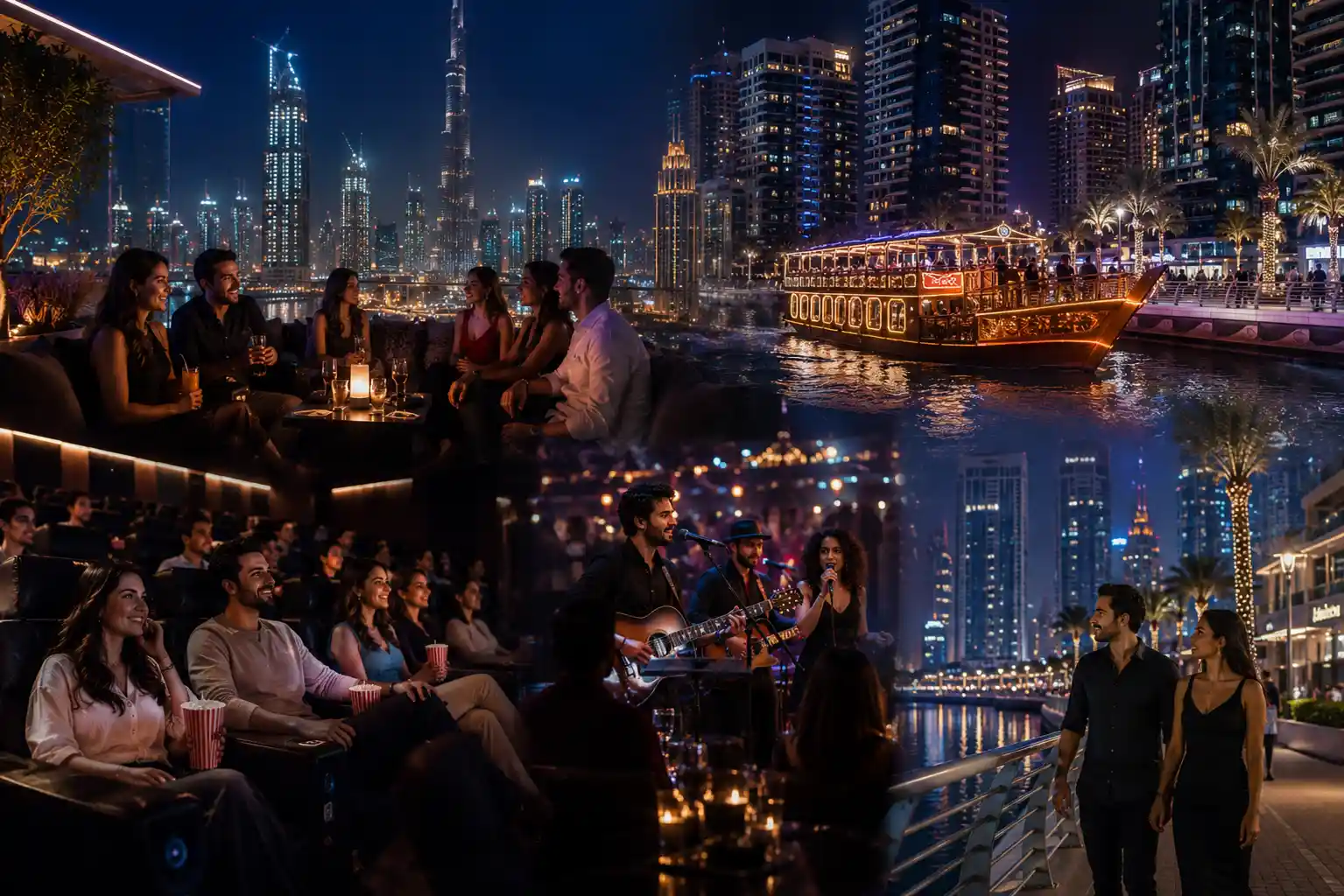 Dubai nightlife and evening entertainment attractions
