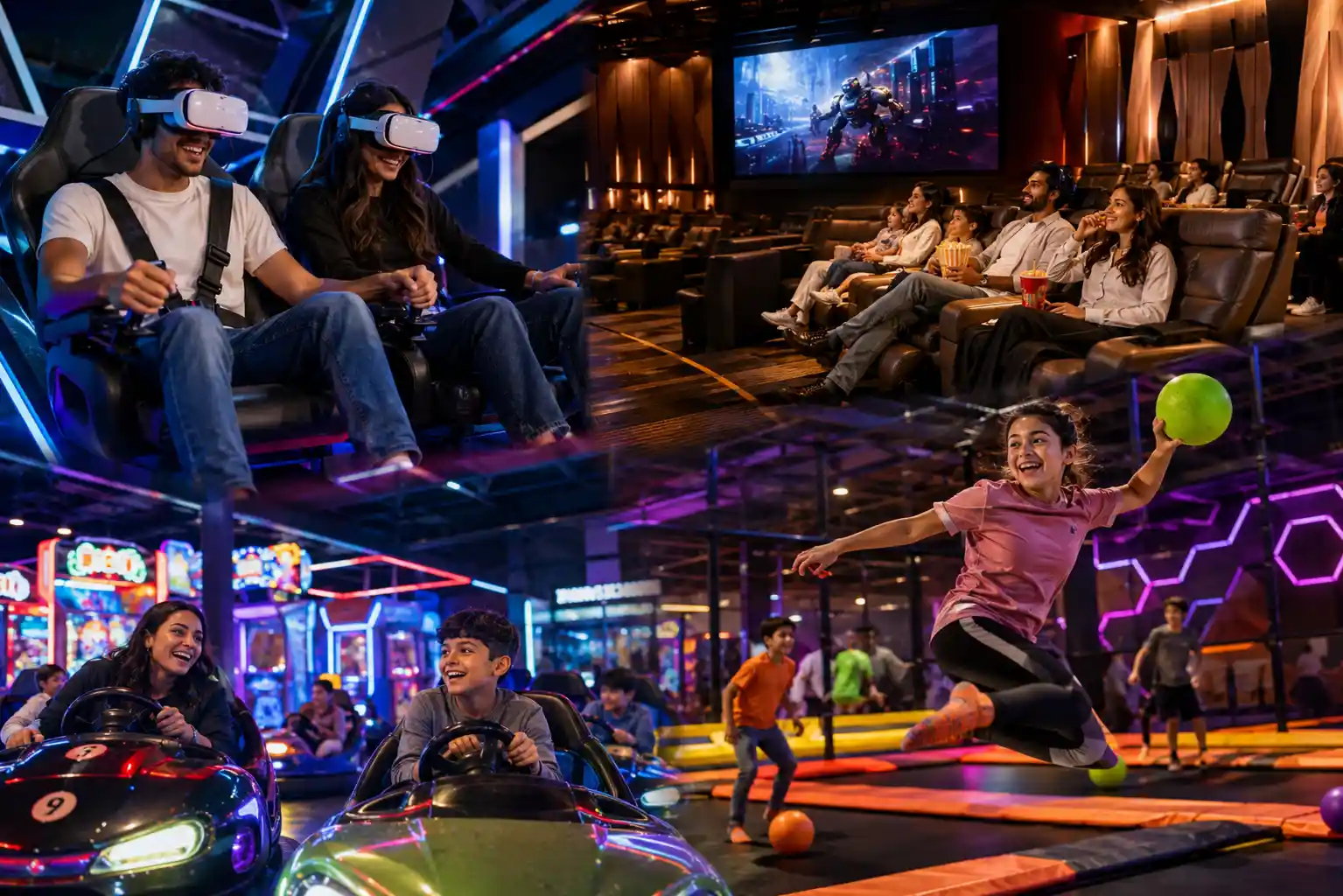 Indoor entertainment attractions in Dubai and Abu Dhabi
