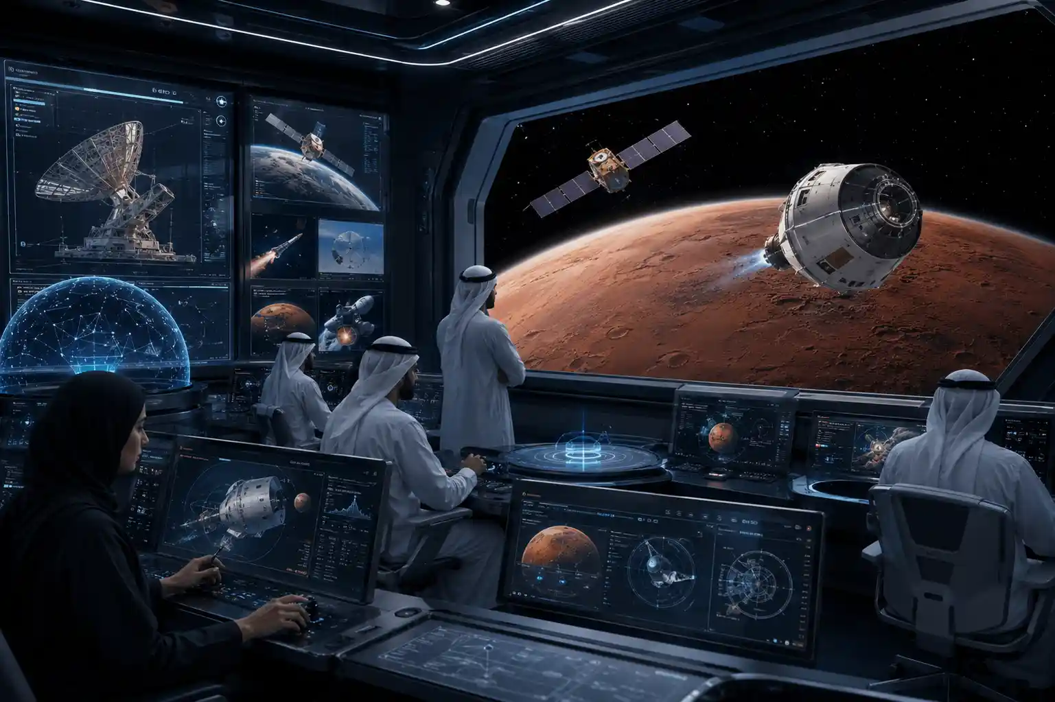 UAE space mission technology and Mars exploration research