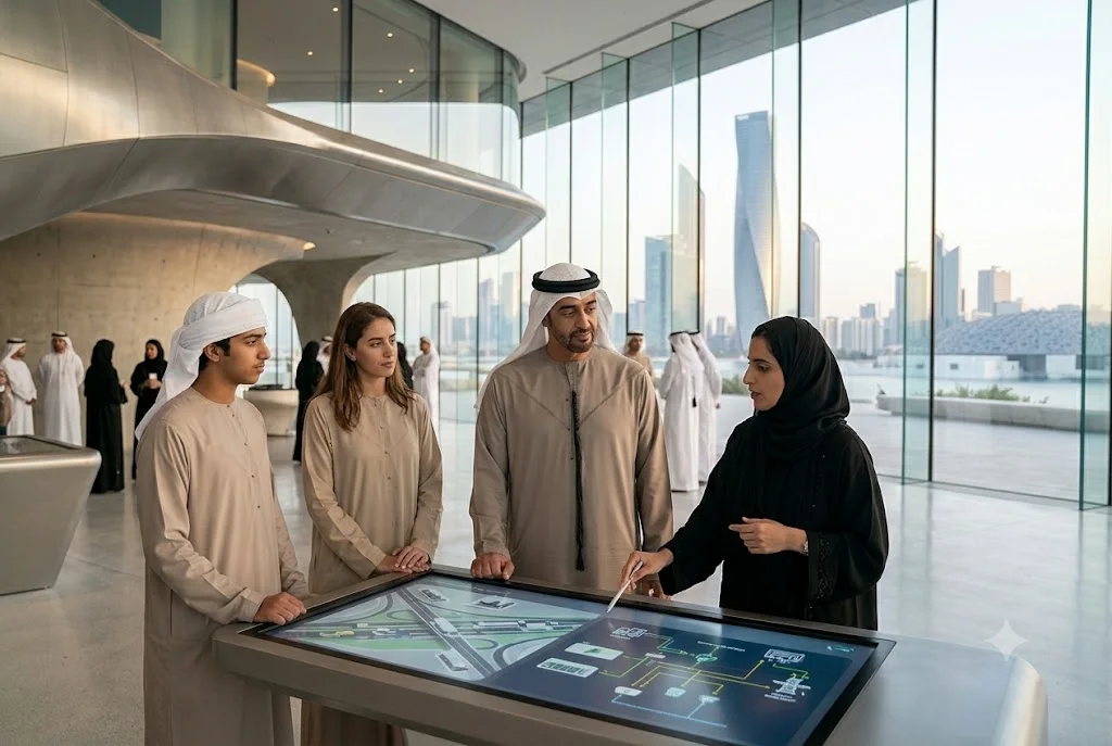 Khaled Bin Mohamed Bin Zayed Al Nahyan at an official Abu Dhabi leadership event