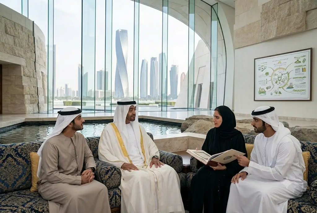 Mohammed Bin Zayed Al Nahyan family representing the next generation of UAE leadership