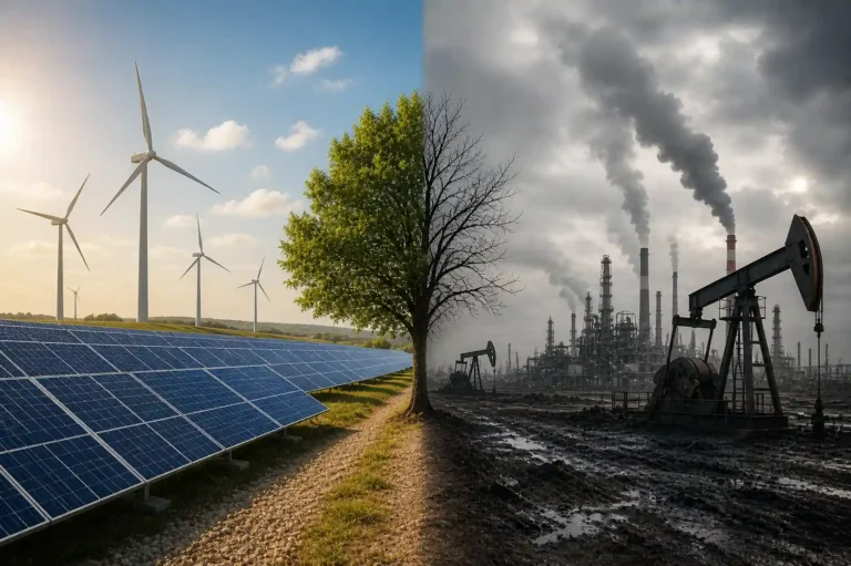 Comparison of renewable energy sources like solar and non renewable sources like oil