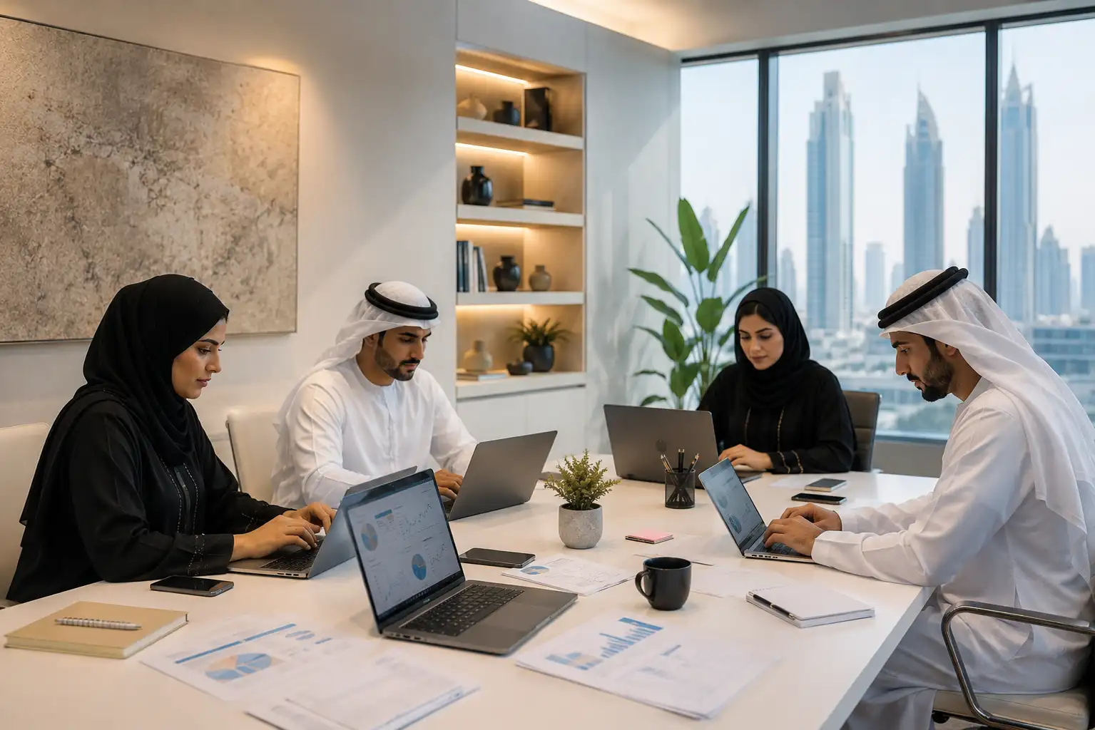 Professional SEO content writers in Dubai creating lead generation content for UAE businesses