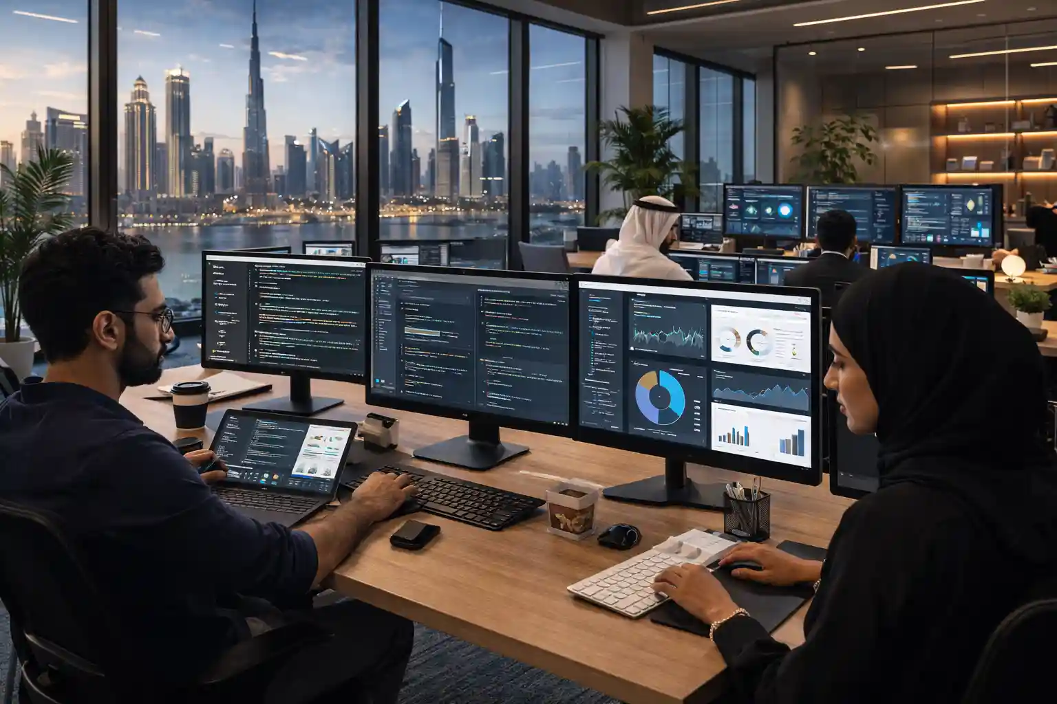 Dubai developers working on modern website development projects