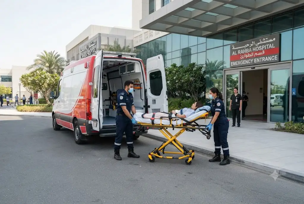 Ambulance service jobs in UAE with paramedics providing emergency medical care